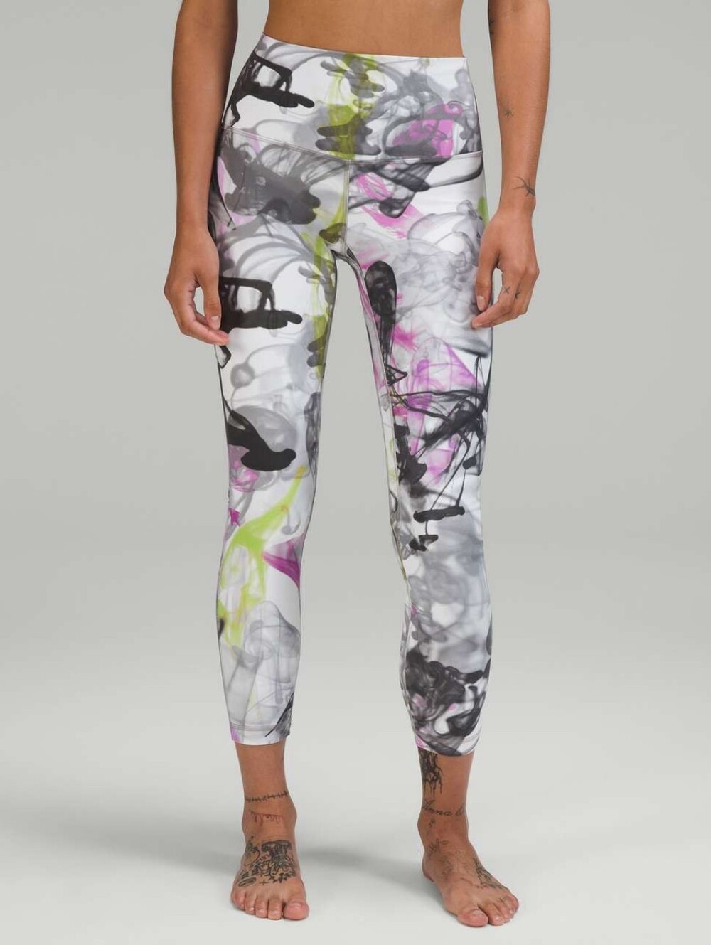 Lululemon Throwback Print Align High-Rise Pant 25" Unicorn Throwback White Multi